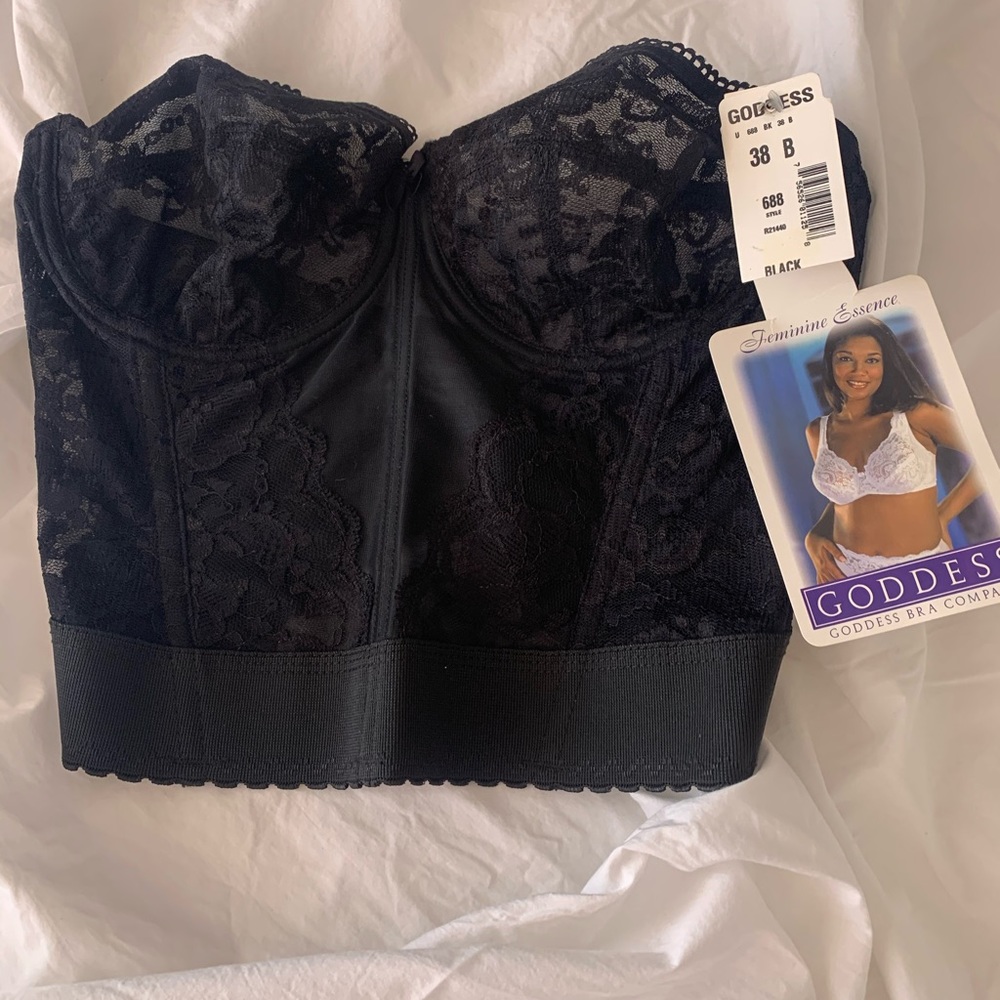 New Goddess Low Back Strapless Long Line Bustier